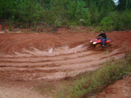 Another hobby! Blazing a mud hole.