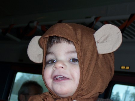 Zackary the Monkey for Halloween