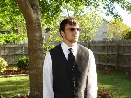 my son zachary before a prom