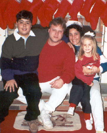 Shawn, Chris, Karen & Ashley, Christmas 1994