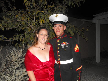 My Hubby and I at the 2009 USMC Ball