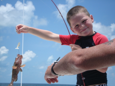 Shane and his grouper