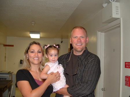 My husband and I with our daughter Taylor.