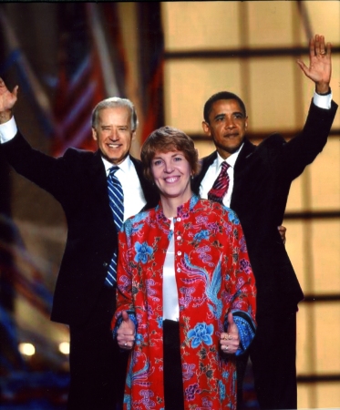 Christy with Obama and Biden