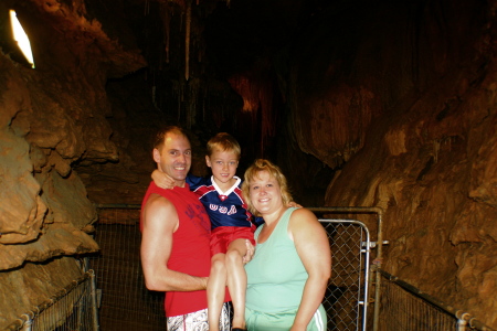 Scott, Skye and I in Cosmic Caverns