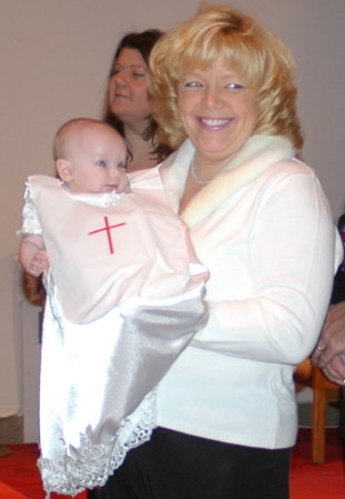 Madeline and I at her Baptism 2006