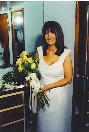 my mom on her wedding day