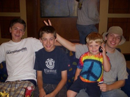 my son T.J. (far right) and his cousins