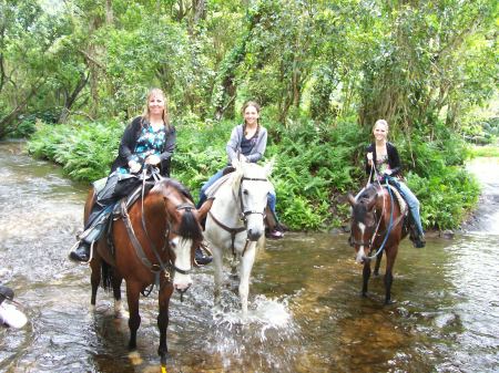 Me & the girls horseback riding in Costa Rica