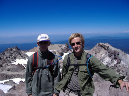 Sean and I, at the summit of Mount Lassen