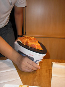 How to heat up leftover pizza in a hotel room