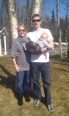 My son Ryan and his wife Briana, with son!