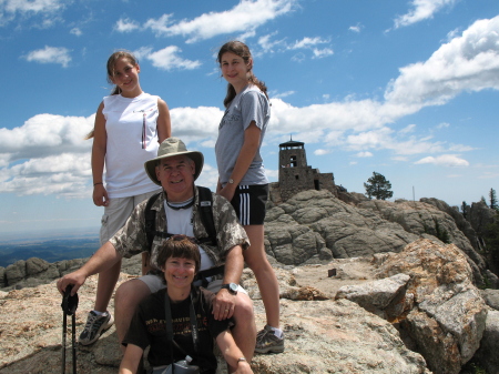 Family on Harney Peak, SD  (elev. 7242ft)