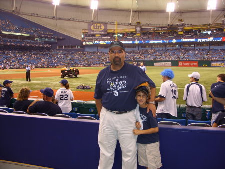 David and me at the Rays Playoff Game