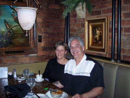 My wife Cathy and myself at Mr. Pauls Chophouse