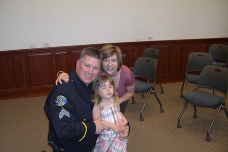 Family at swearing in