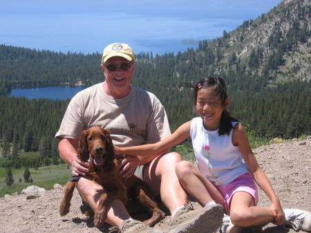 Bob, Meghan & Reilly - Lake Tahoe in June