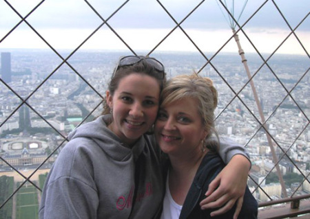 Brittan-me at top of Eiffel Tower