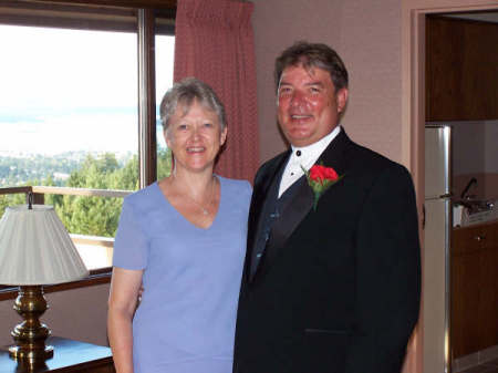 My Husband and I at our friends' wedding July 31, 2005