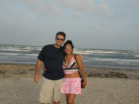 My wife and I on vacation in Port Aransas, TX.