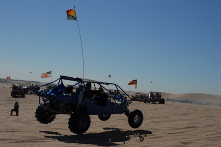 Flying in the Sand at Glamis, CA
