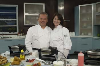 At work with Wolfgang Puck