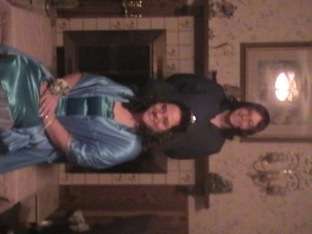 My duaghter Amber and Corey at homecomming 2006  Yes I made her dress!