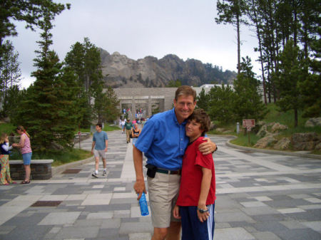 Oldest son - Nate - At Mt. Rushmore