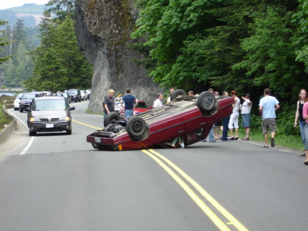 Accident on way back form Port Alberni (2007)