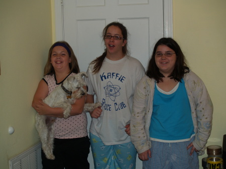 Ashely, Amanda, Allison ( and the dog is Nook)