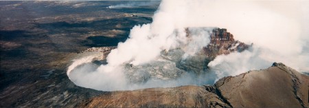 Mona Loa from helicopter-Hawaii 2002