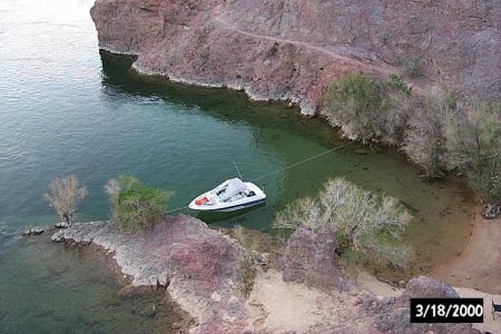 OUR BOAT AT WILLOW BEACH ,AZ,