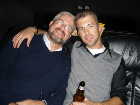 Sean's bachelor party in the limo