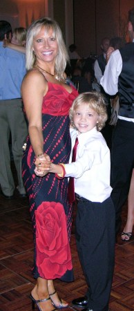Dancing with my son.