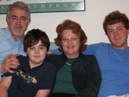 Jim, Kevin, Beth and Conor--March, 2007