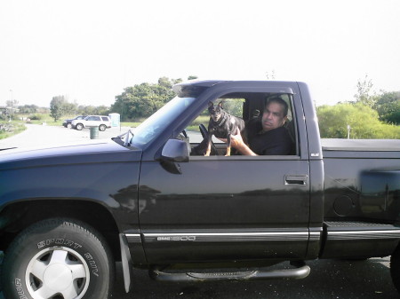 my truck & my dog