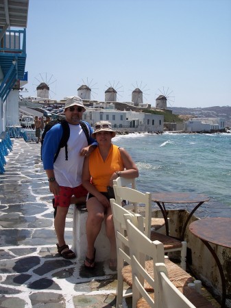 Abel and Letty in Mykonos, Greece