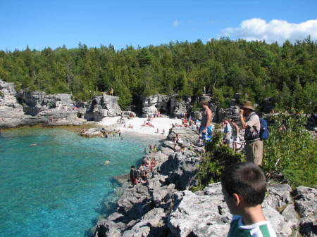 Enjoying the view in Tobermory '06