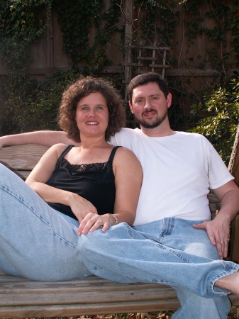 2006 My wife (Jackie) and I in the back yard