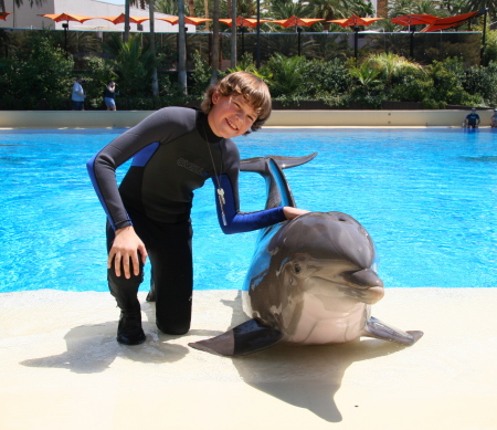 Tyler at Mirage Dolphin Habitat