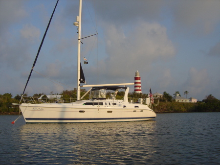 our boat in Hopetown Abaco,Bahamas