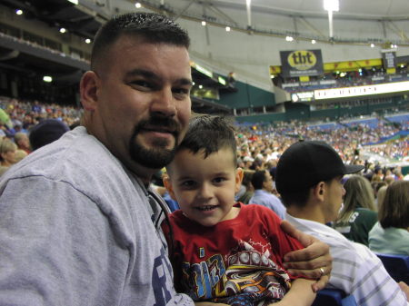 My Son and I at his first Big League Game