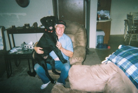 My Dad and his dog Corky2