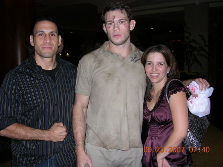 Me, My hubby and Forrest Griffin