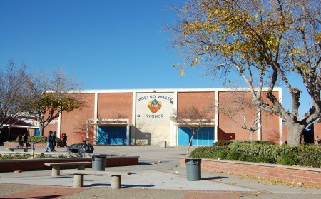 mvhs courtyard to gym