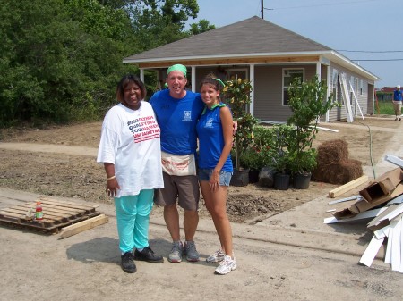 Nichole & I with new home owner in Baton Rouge, LA...