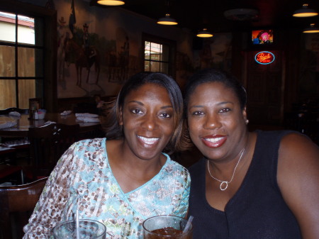 Lynette Buckner & me at dinner