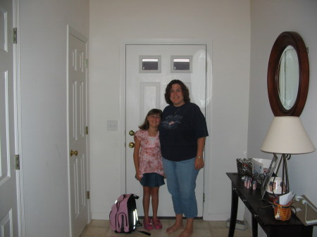 Marissa and I on the first day of 3rd grade.  August 23, 2007