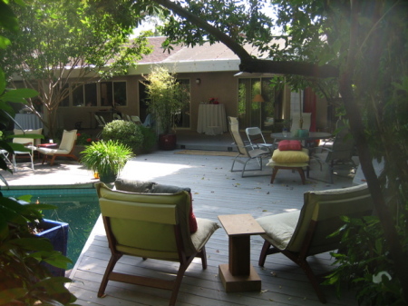 OUr backyard in Fair Oaks--a place to relax