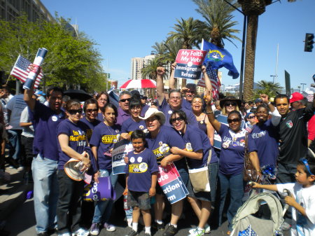 Dave Peter and SEIU Members 2010